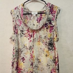 XL Ann Taylor Loft polyester sleeveless blouse